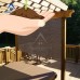Alion Home Mocha Brown Sun Shade Privacy Panel with Grommets on 2 Sides for Patio, Awning, Window, Pergola or Gazebo  10' x 8'   